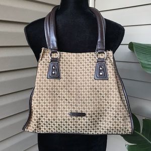 Nine West Brown, Tan & Purple Shoulder Bag/Purse.